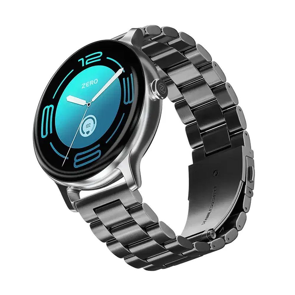 Zero 1.38 Inch TFT HD Display Luna Pro Smart Watch, BT Calling, IP68 water Resistant, 7 Days Battery Life, Silver - Main Image