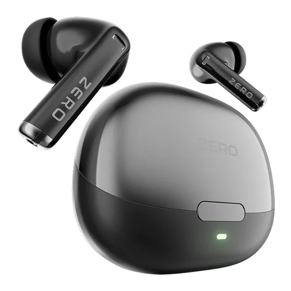 Zero Evo ENC Wireless Z Earbuds, IPX4 Water Resistant, Upto 50 Hours Playtime, Jet Black - Main Image