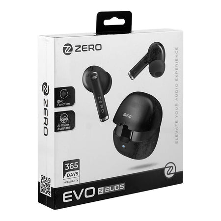 Zero Evo ENC Wireless Z Earbuds, IPX4 Water Resistant, Upto 50 Hours Playtime, Jet Black - Image 4