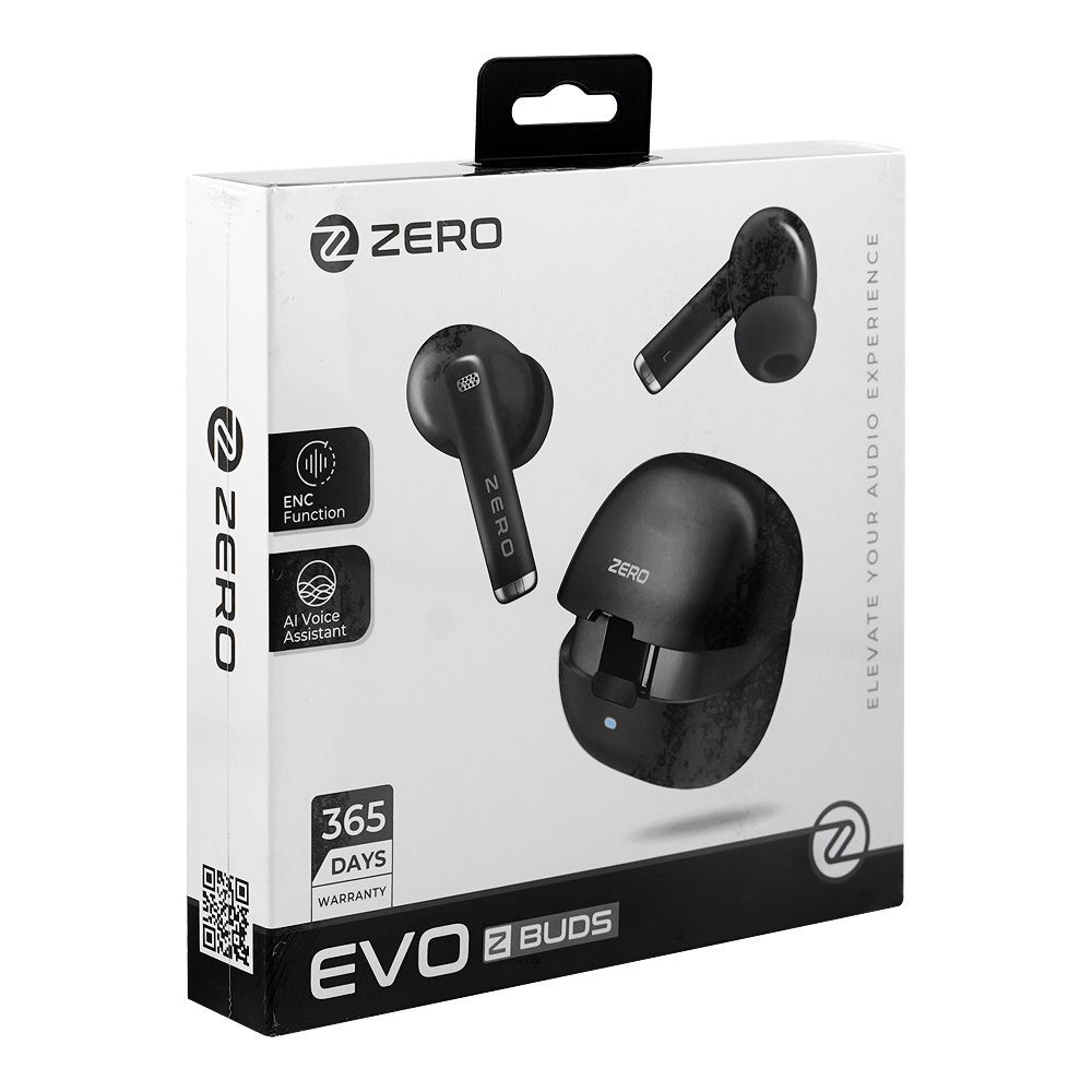 Zero Evo ENC Wireless Z Earbuds, IPX4 Water Resistant, Upto 50 Hours Playtime, Jet Black - Image 4