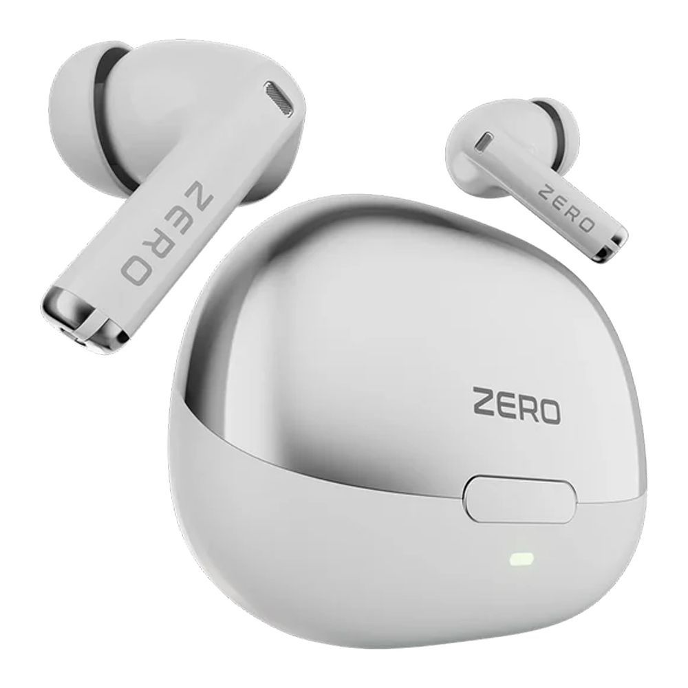 Zero Evo ENC Wireless Z Earbuds, IPX4 Water Resistant, Upto 50 Hours Playtime, Milky White - Main Image