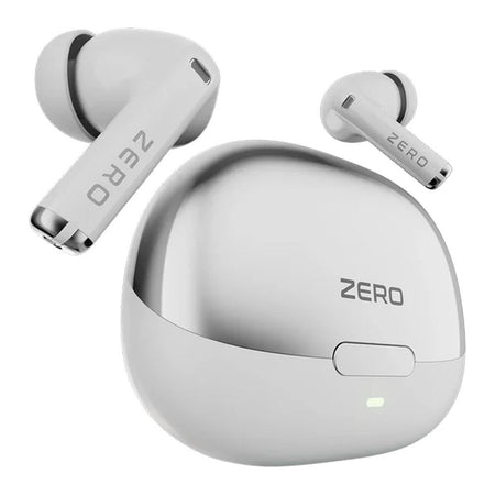 Zero Evo ENC Wireless Z Earbuds, IPX4 Water Resistant, Upto 50 Hours Playtime, Milky White - Main Image