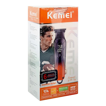 Kemei LCD Display Professional Hair Trimmer, 1200mAh Battery, 150 Minutes Runtime, KM-1741 - Image 2