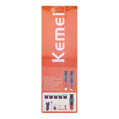 Kemei LCD Display Professional Hair Trimmer, 1200mAh Battery, 150 Minutes Runtime, KM-1741 - Image 4