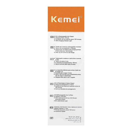 Kemei LCD Display Hair Trimmer, 600mAh Battery, 120 Minutes Runtime, KM-026 - Image 5