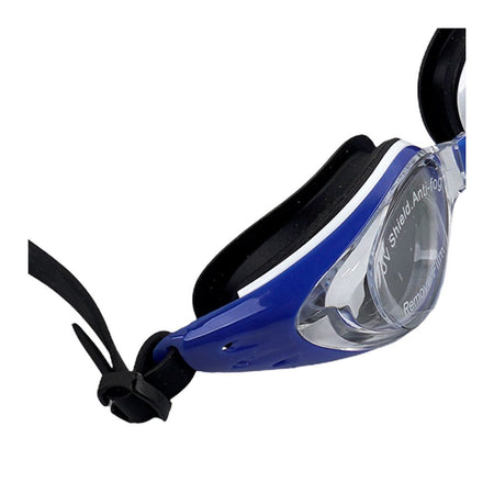 Swimming Goggles UV Shield Anti Fog Soft Silicone, Blue & Black, 1905AF - Image 2