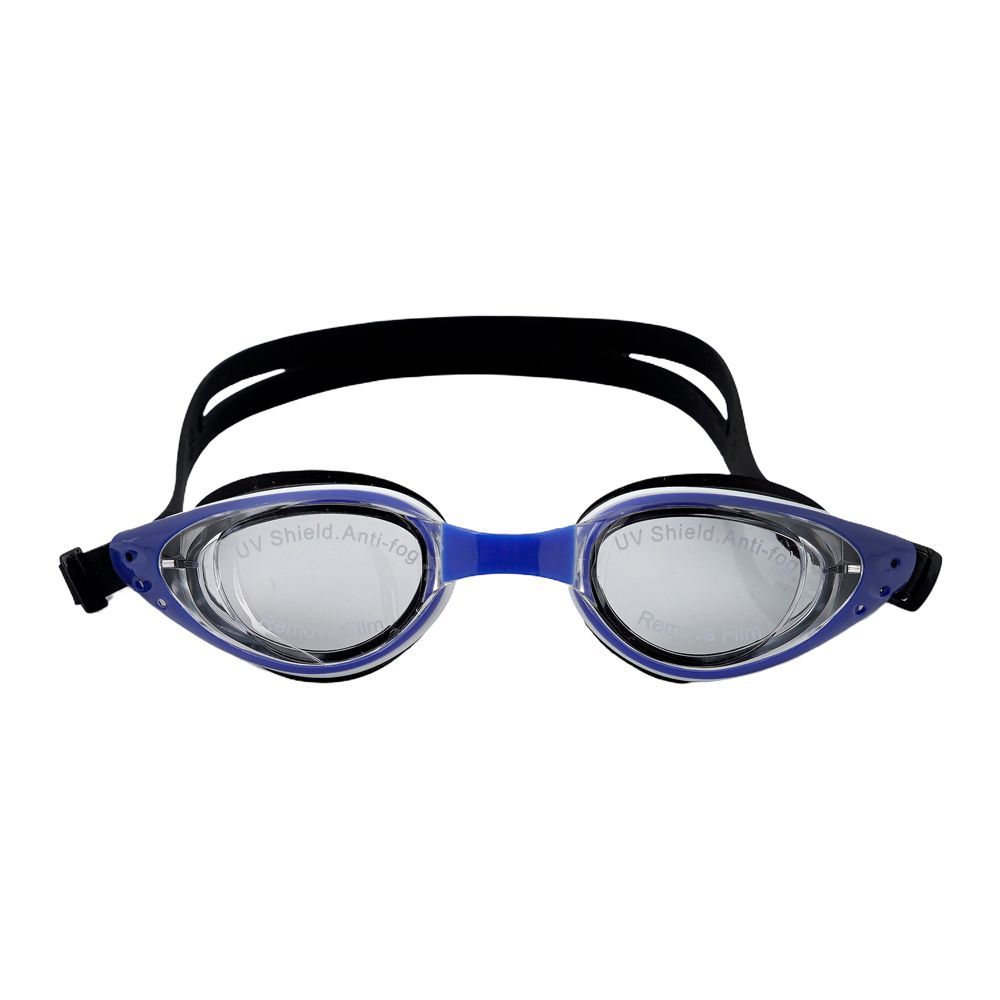 Swimming Goggles UV Shield Anti Fog Soft Silicone, Blue & Black, 1905AF - Image 3