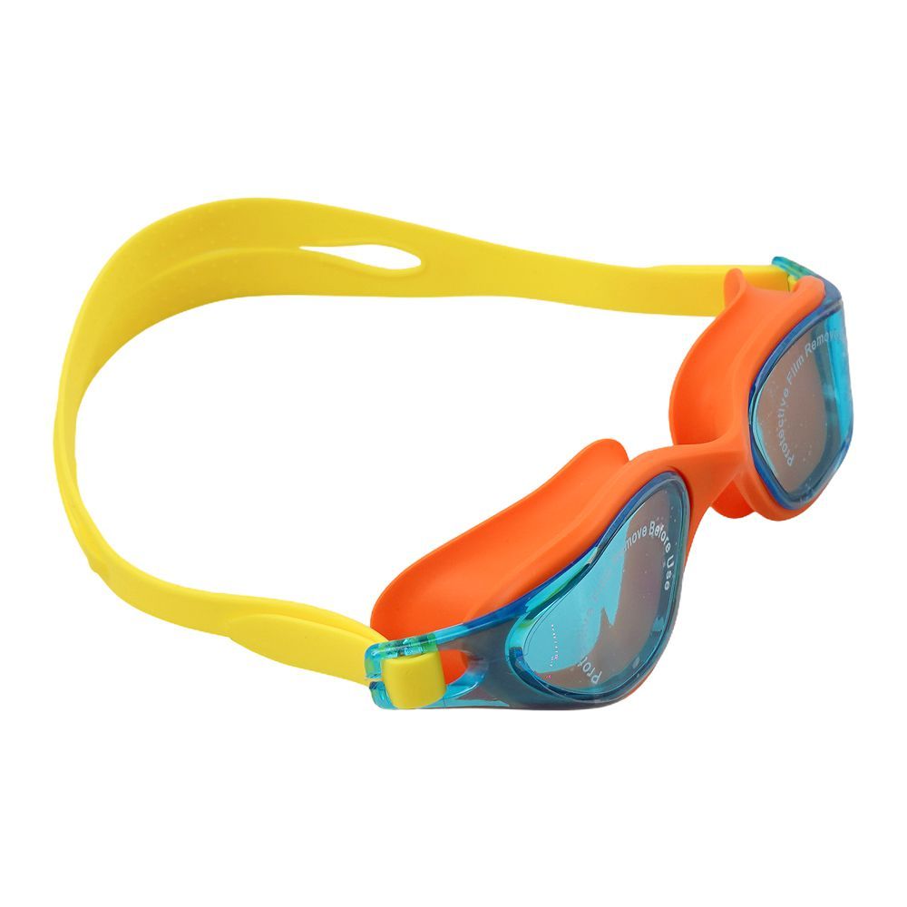 Swimming Goggles UV Shield Anti Fog Soft Silicone, Orange, 6800AF - Main Image