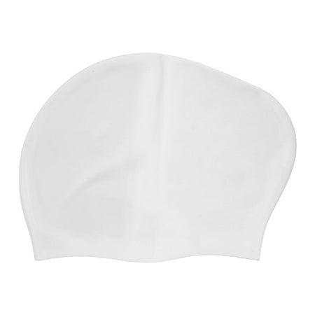 Swimming Cap, For Long Hair Comfortable & Waterproof, White - Main Image