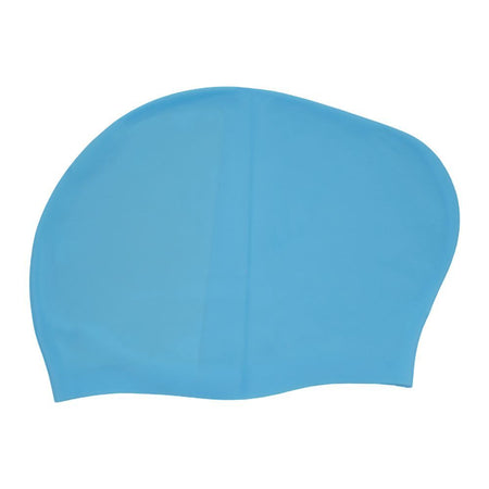 Swimming Cap, For Long Hair Comfortable & Waterproof, Blue - Main Image