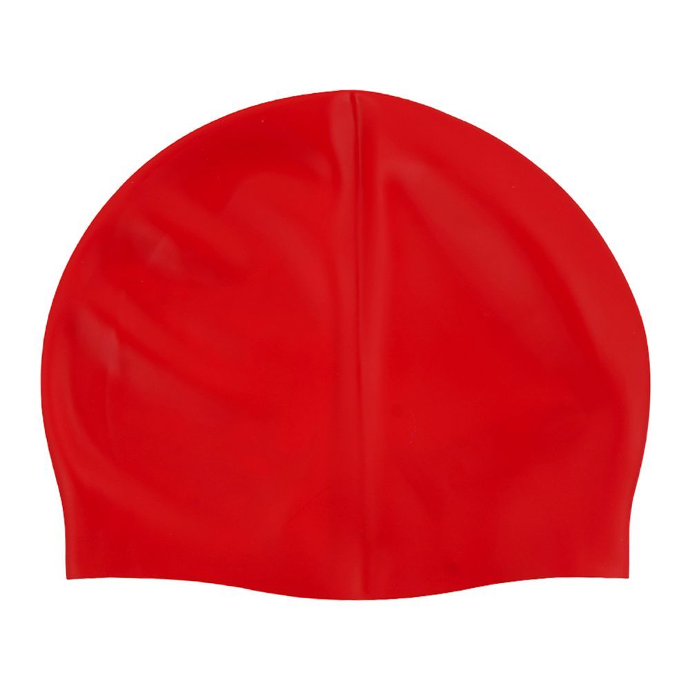 Swimming Cap, Seamless, Red, 186C - Main Image