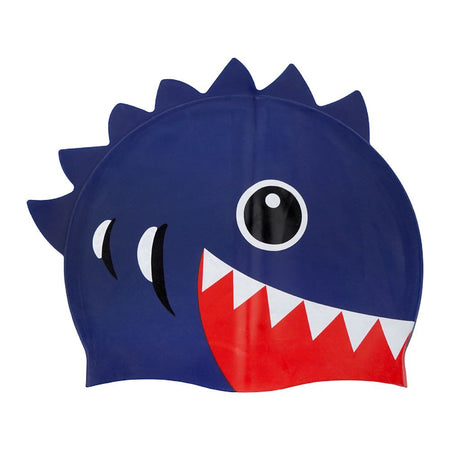 Swimming Cap, Dinosaur, For Kids, Dark Blue - Main Image