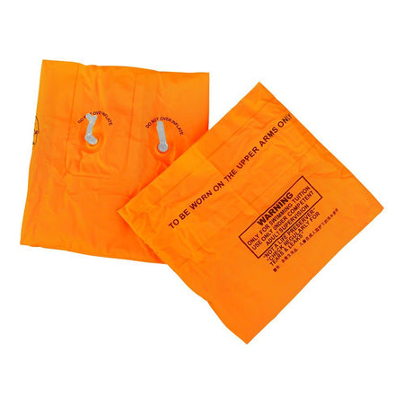 Swimming Floats Inflatable Arm Bands For Kids, Floatation Sleeves Water Wings, Orange, 1-Pair - Image 3
