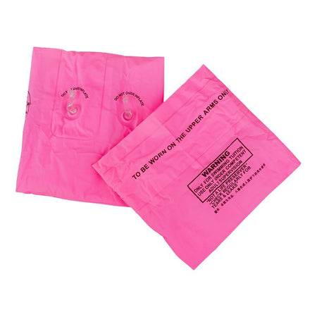 Swimming Floats Inflatable Arm Bands For Kids, Floatation Sleeves Water Wings, Pink, 1-Pair - Image 3