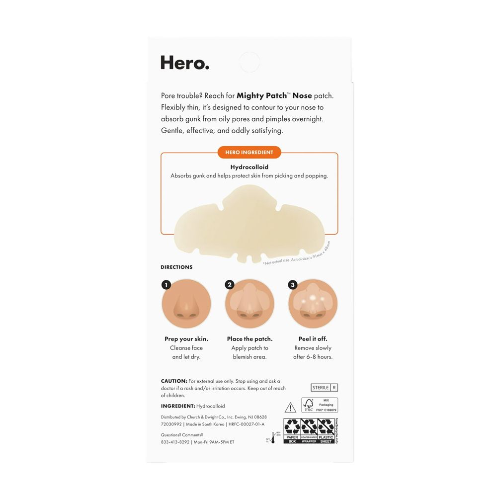 Hero Cosmetics Mighty Nose Patch, For All Types Of Skin, 8-Pack - Image 7