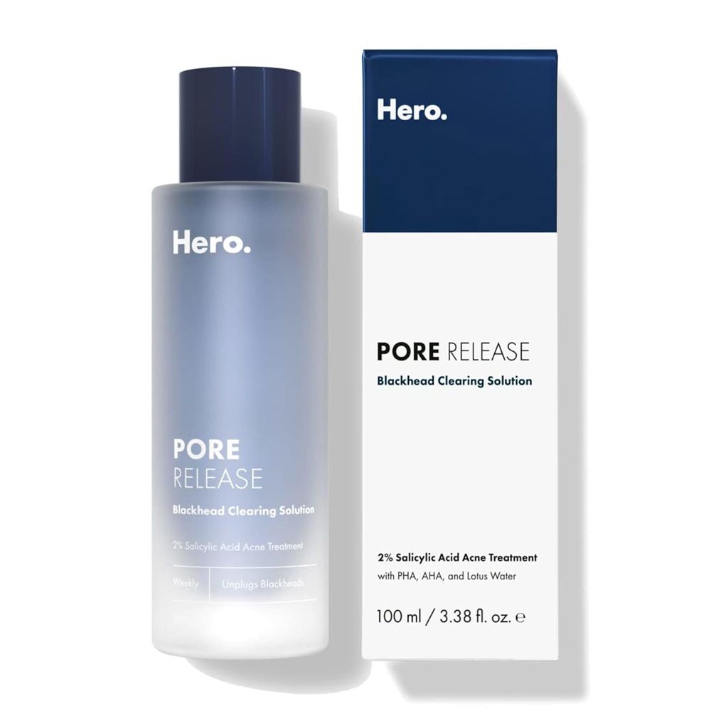 Hero Cosmetics Pore Release Blackhead Clearing Solution, Salicylic Acid, AHA & BHA, For Oily & Sensitive, 100ml - Main Image