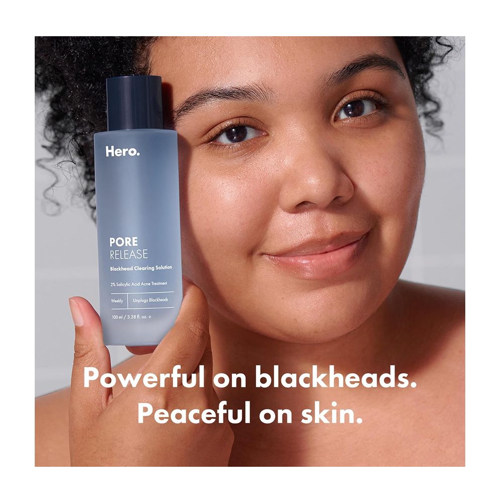 Hero Cosmetics Pore Release Blackhead Clearing Solution, Salicylic Acid, AHA & BHA, For Oily & Sensitive, 100ml - Image 2