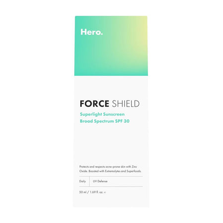 Hero Cosmetics Cosmetics Force Shield Superlight Sunscreen, SPF30, Vitamin E, For Acne-Prone Skin, 50ml - Main Image