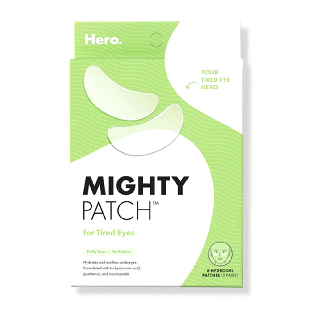 Hero Cosmetics Mighty Eye Patches, Niacinamide, Hyaluronic Acid, For Tired Eyes, 6-Pack - Main Image