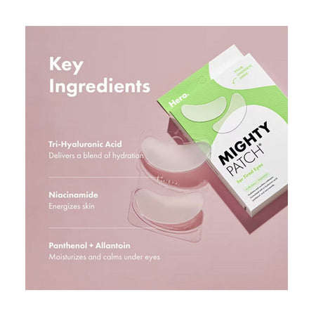 Hero Cosmetics Mighty Eye Patches, Niacinamide, Hyaluronic Acid, For Tired Eyes, 6-Pack - Image 5