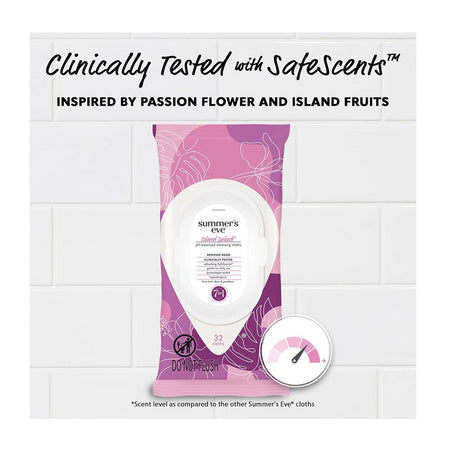 Summer's Eve Island Splash 5-In-1 Feminine Wipes, Island Splash, Vaginal Wipes, For All Types Of Skin, 12-Pack - Main Image