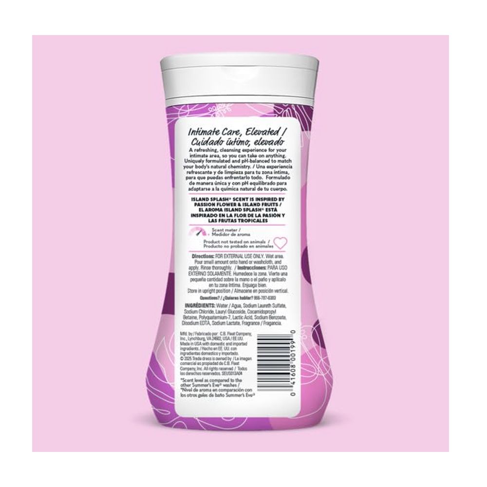Summer's Eve 7-In-1 Island Splash Feminine Cleansing Wash, Daily Intimate Wash, 266ml - Image 2