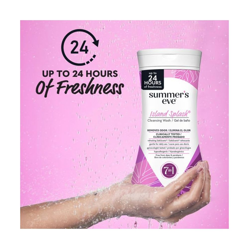 Summer's Eve 7-In-1 Island Splash Feminine Cleansing Wash, Daily Intimate Wash, 266ml - Image 3