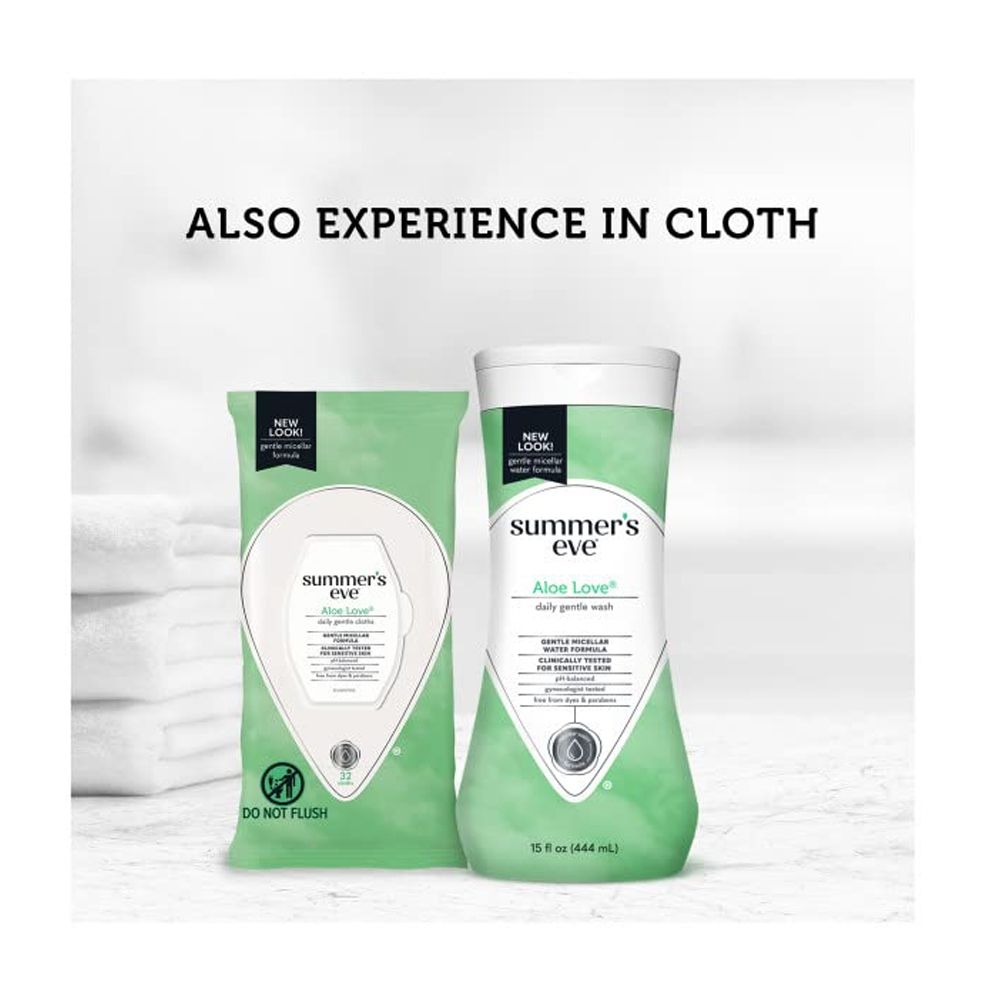 Summer's Eve Aloe Love LOVE Cleansing Wash, For Sensitive Skin, 444ml - Image 5