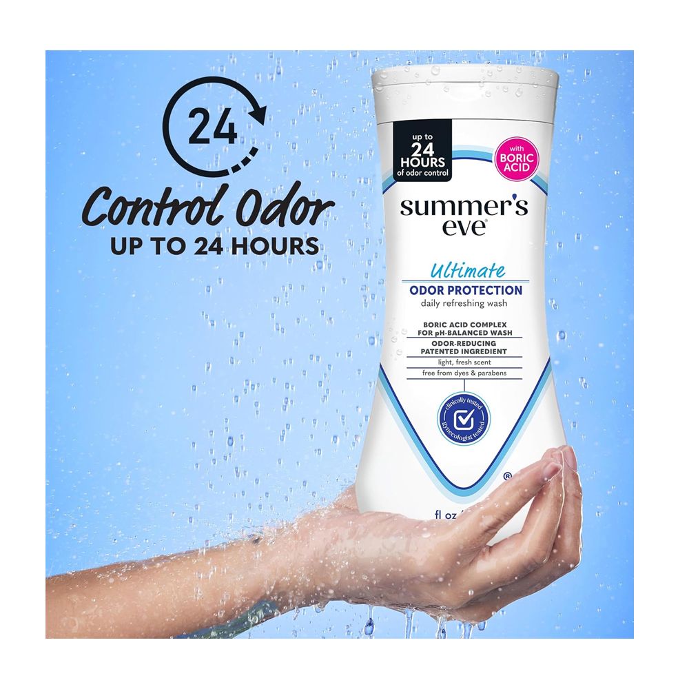Summer's Eve Ultimate Odor Feminine Cleansing Wash, Dyes & Paraben Free, 444ml - Image 4