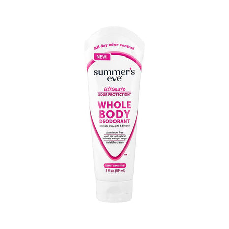 Summer's Eve Simply Sensitive Ultimate Odor Protection Whole Body Deodorant, Vitamin E, Shea Butter, For Sensitive Skin, 89ml - Main Image