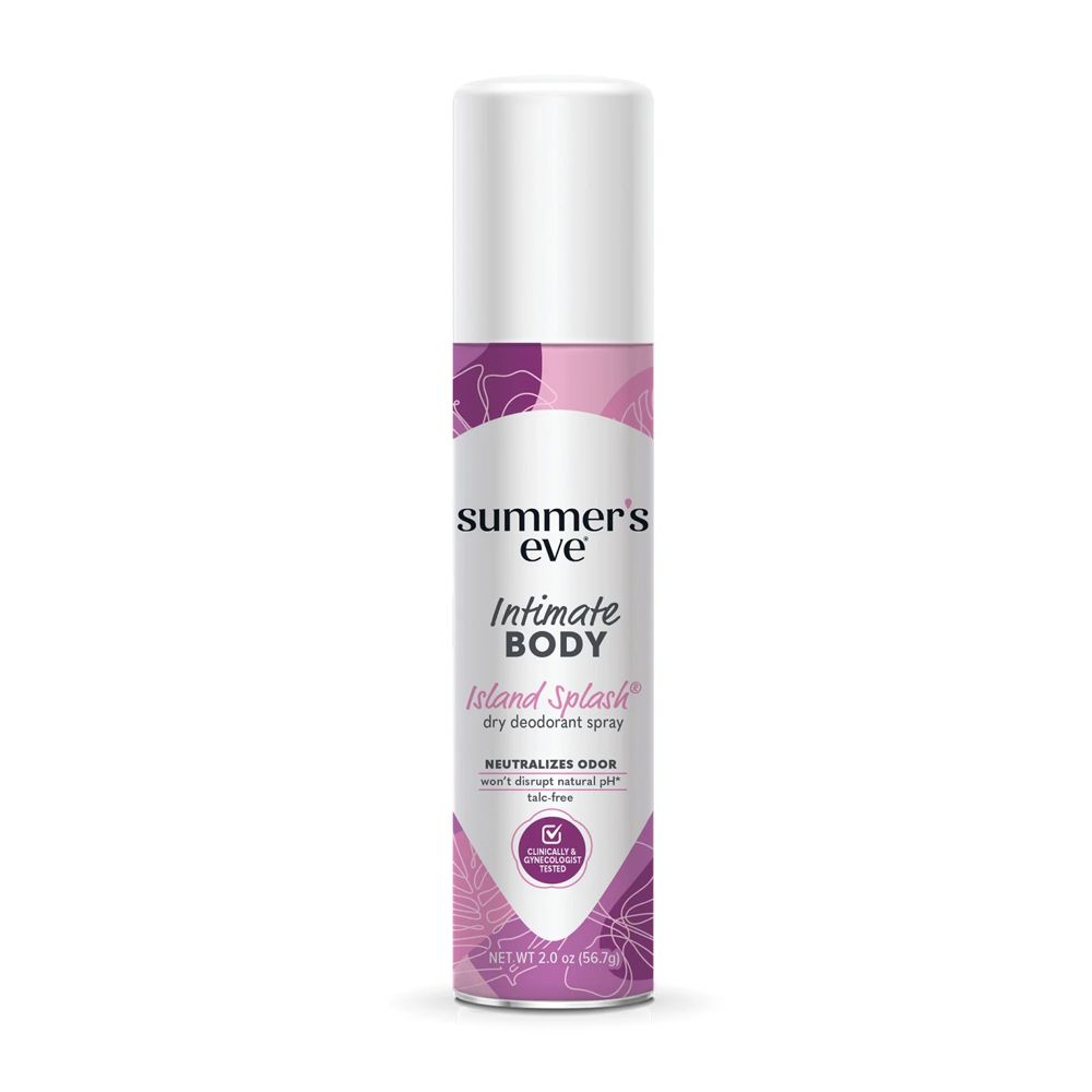 Summer's Eve Island Splash Daily Refreshing Feminine Body Deodorant Spray, Talc-Free, Vitamin E, 56.7g - Main Image