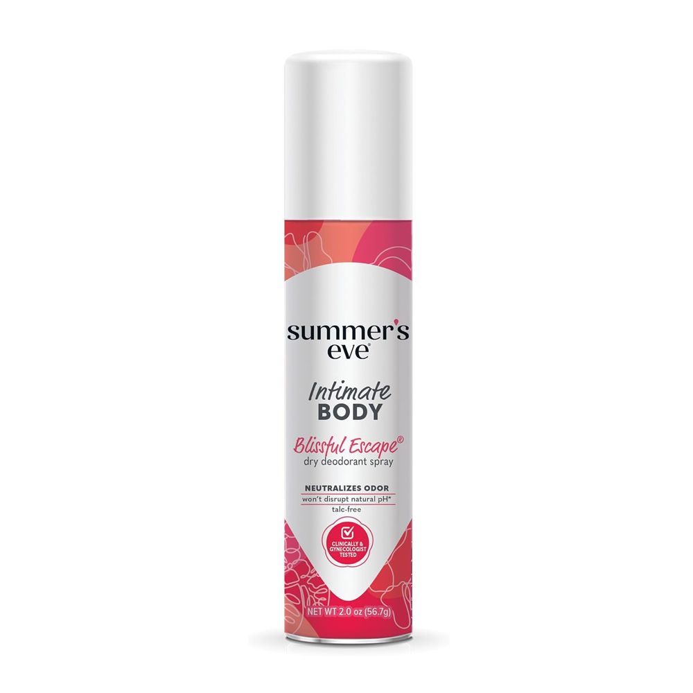 Summer's Eve Blissful Escape Daily Refreshing Feminine Body Deodorant Spray, Talc-Free, Vitamin E, 56.7g - Main Image