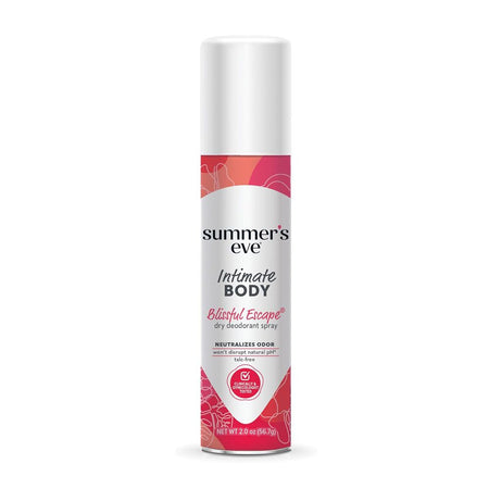 Summer's Eve Blissful Escape Daily Refreshing Feminine Body Deodorant Spray, Talc-Free, Vitamin E, 56.7g - Main Image
