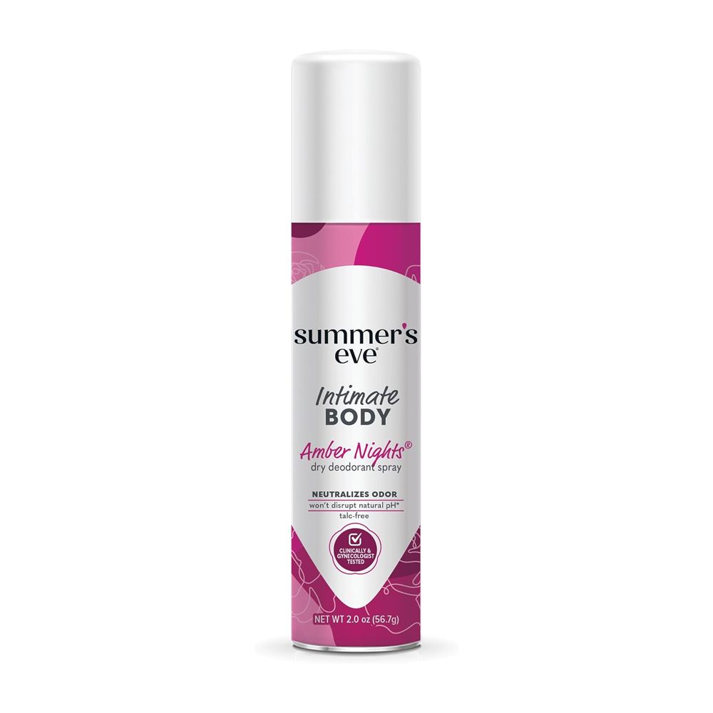 Summer's Eve Amber Nights Daily Refreshing Feminine Body Deodorant Spray, Talc-Free, Vitamin E, 56.7g - Main Image