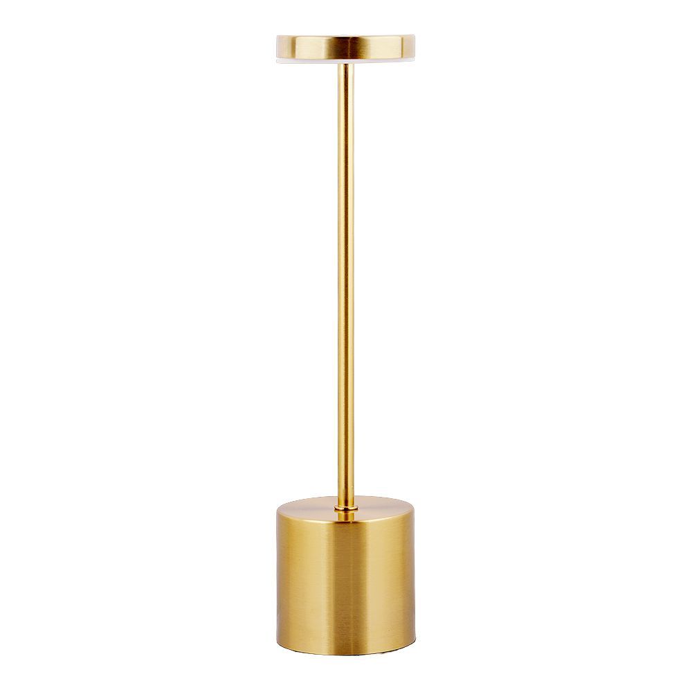 AJF USB Rechargable Metal Table Lamp, Gold - Main Image