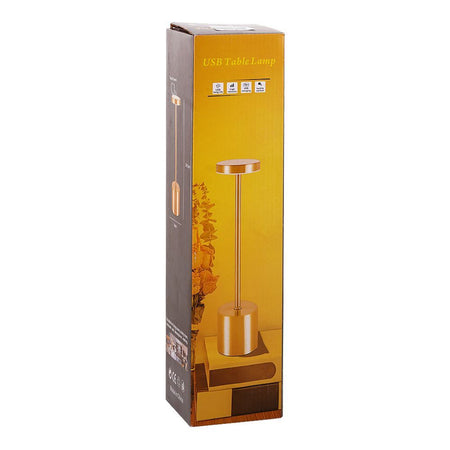 AJF USB Rechargable Metal Table Lamp, Gold - Image 2