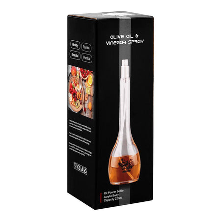 AJF Acrylic Body Oil Pourer Bottle, 220ml - Image 2