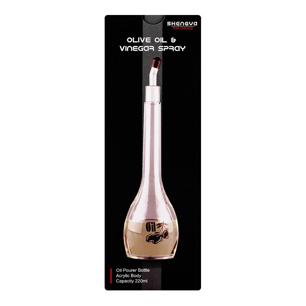 AJF Acrylic Body Oil Pourer Bottle, 220ml - Image 3
