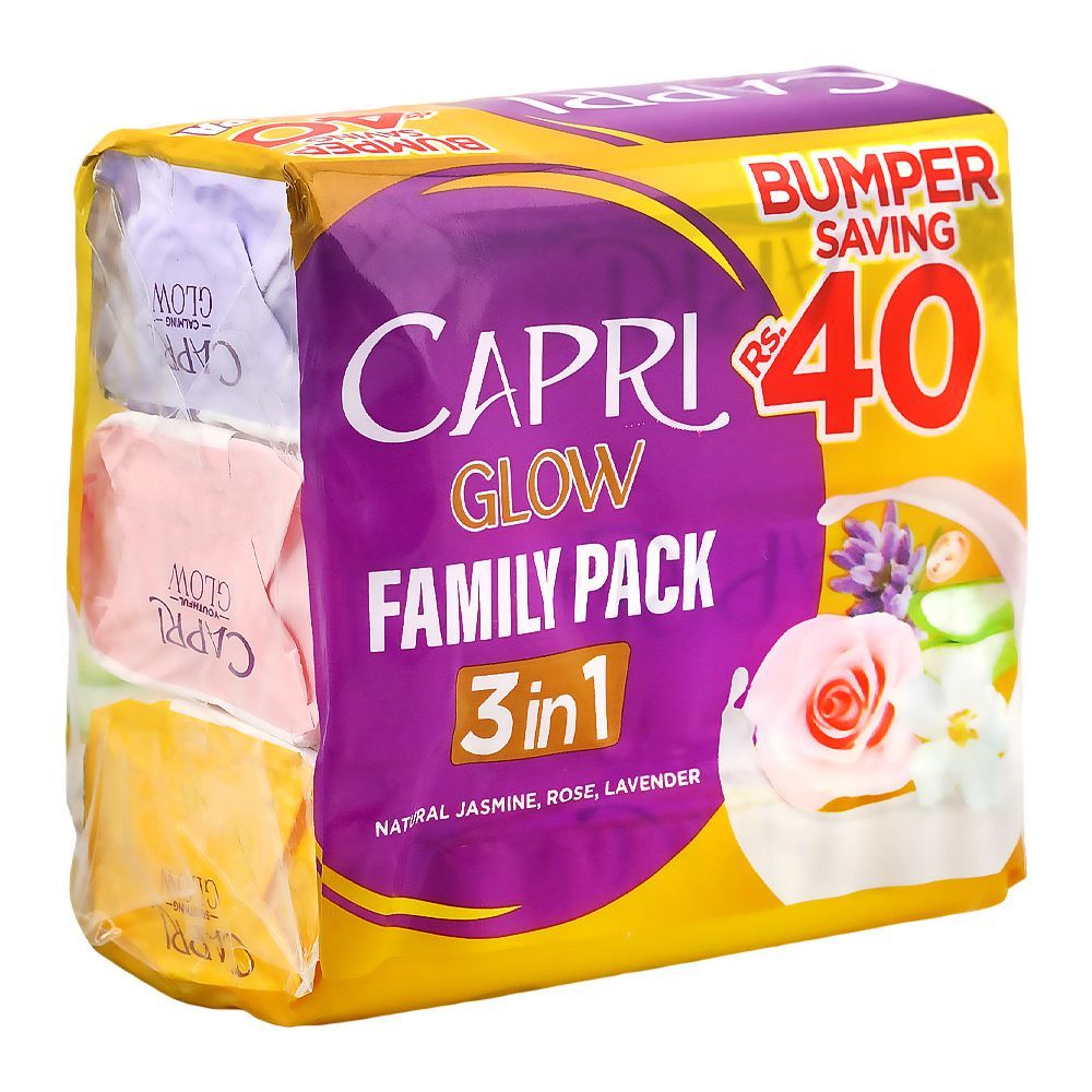 Capri 3-In-1 Glow Family Pack Rainbow Soap, 3 X 120g - Main Image