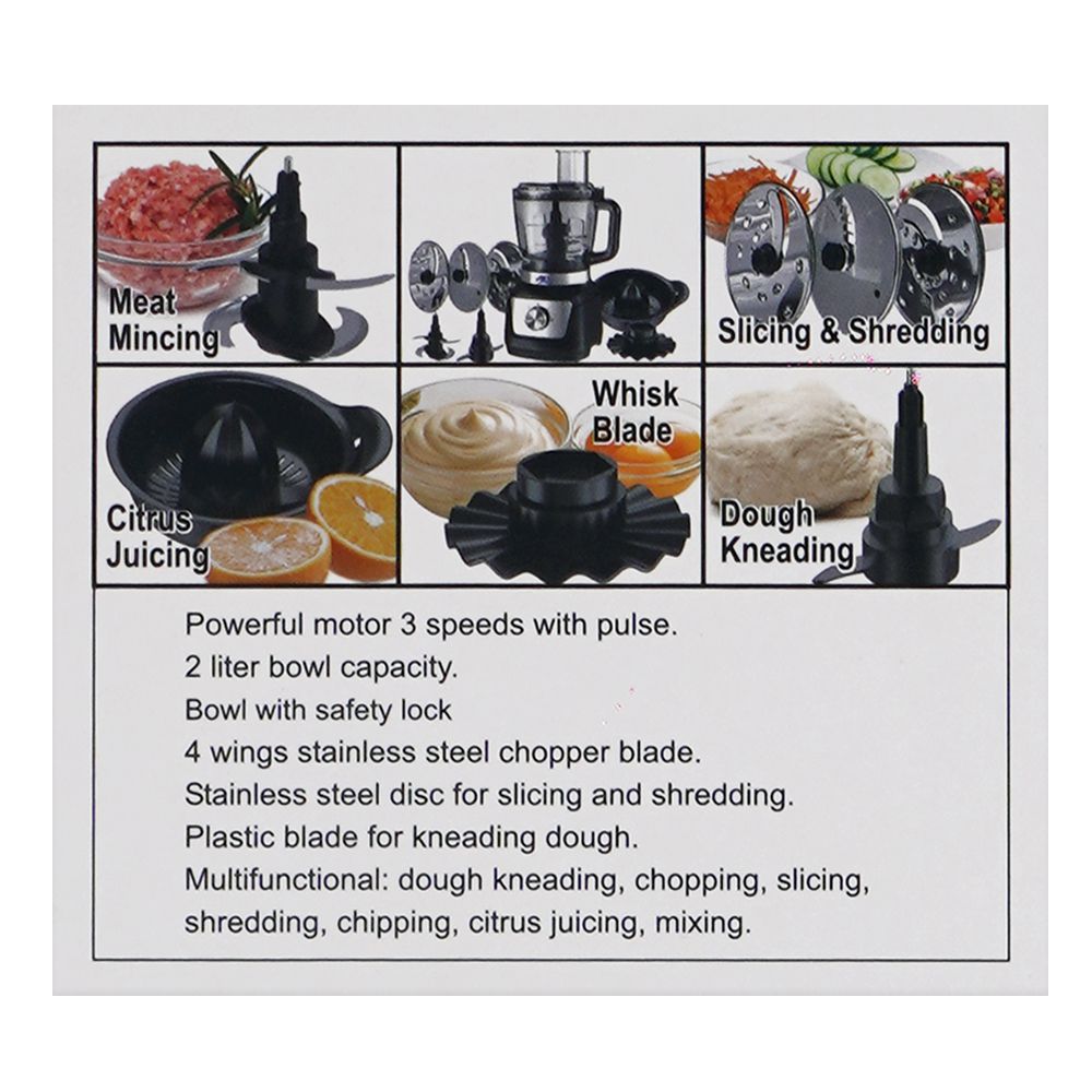 Anex Deluxe Chopper, 600W, 220-240V, 2 Liter Bowl, AG-3052 - Image 5