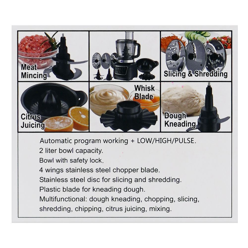 Anex Deluxe Chopper, 700W, 220-240V, 2 Liter Bowl, AG-3054 - Image 5