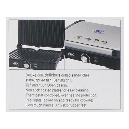 Anex Deluxe Grill, 2000W, 220-240V, AG-2142 - Image 6