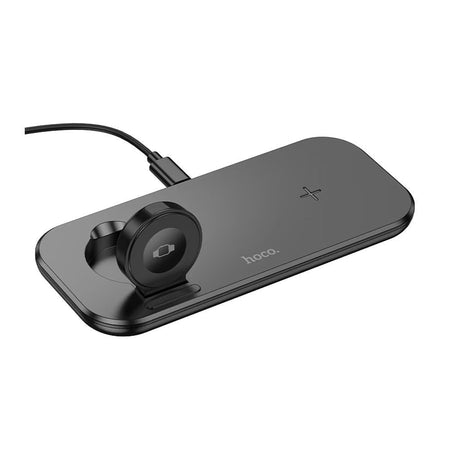 HOCO North 3-In-1 Desktop Wireless Fast Charger, CW65, Black - Main Image
