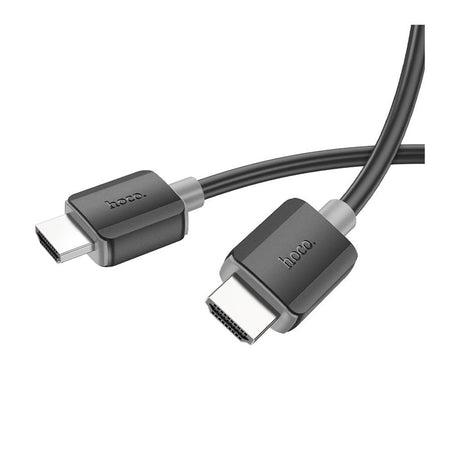 HOCO HDTV 4K HD Data Cable, 2.0 Male-To-Male, 18Gbps Transfer Speed, 3-Meters, US08, Black - Main Image