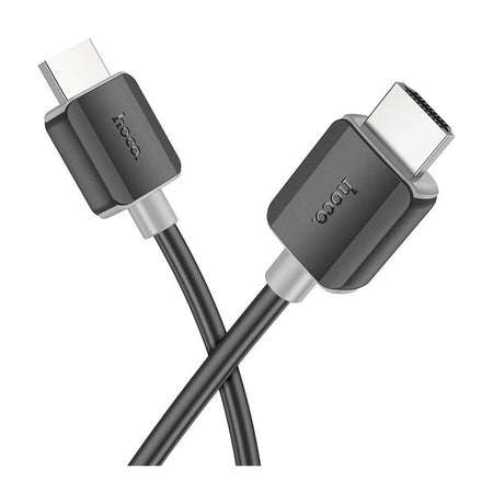 HOCO HDTV 4K HD Data Cable, 2.0 Male-To-Male, 18Gbps Transfer Speed, 3-Meters, US08, Black - Image 2