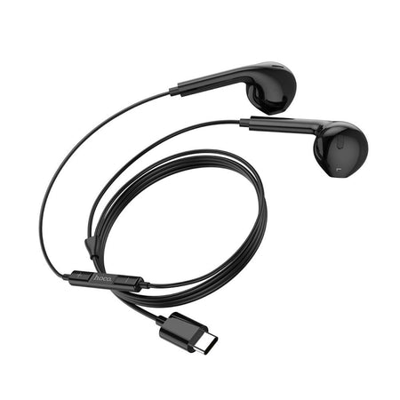 HOCO Pro Crystal Sound USB-C Wire-Controlled Digital Earphones With Microphone, For Huawei, Xiaomi & OnePlus, M101, Black - Main Image