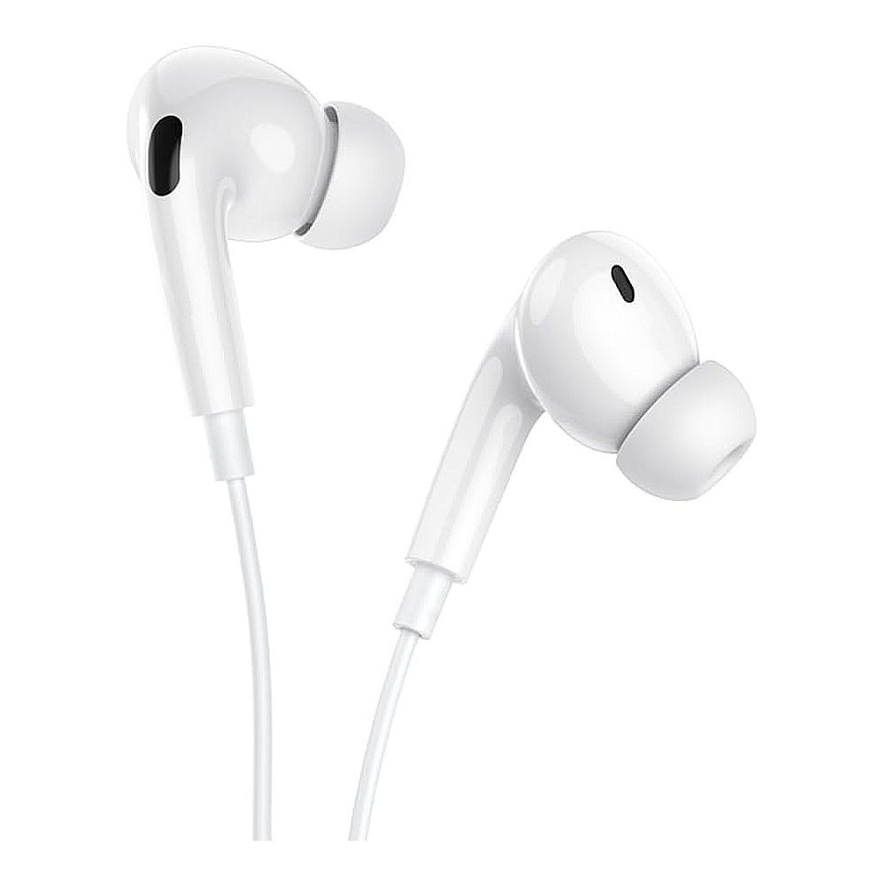 HOCO Pro Crystal Sound USB-C Wire-Controlled Digital Earphones With Microphone, For Huawei, Xiaomi & OnePlus, M101, White - Image 2
