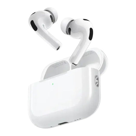 HOCO ANC Intelligent Ai Translation + Heart Rate Monitoring Earbuds, IPX3 Water Resistant, 300mAh Case Battery, EW98, White - Image 2