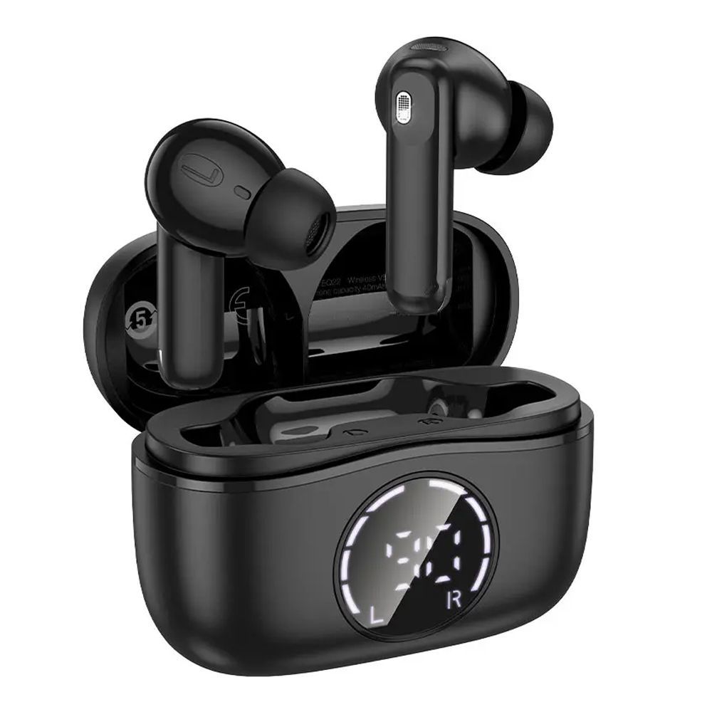 HOCO Singer True Wireless ANC + ENC Noise Reduction Bluetooth Earbuds, 400mAh Case Battery, EQ22, Midnight Black - Main Image