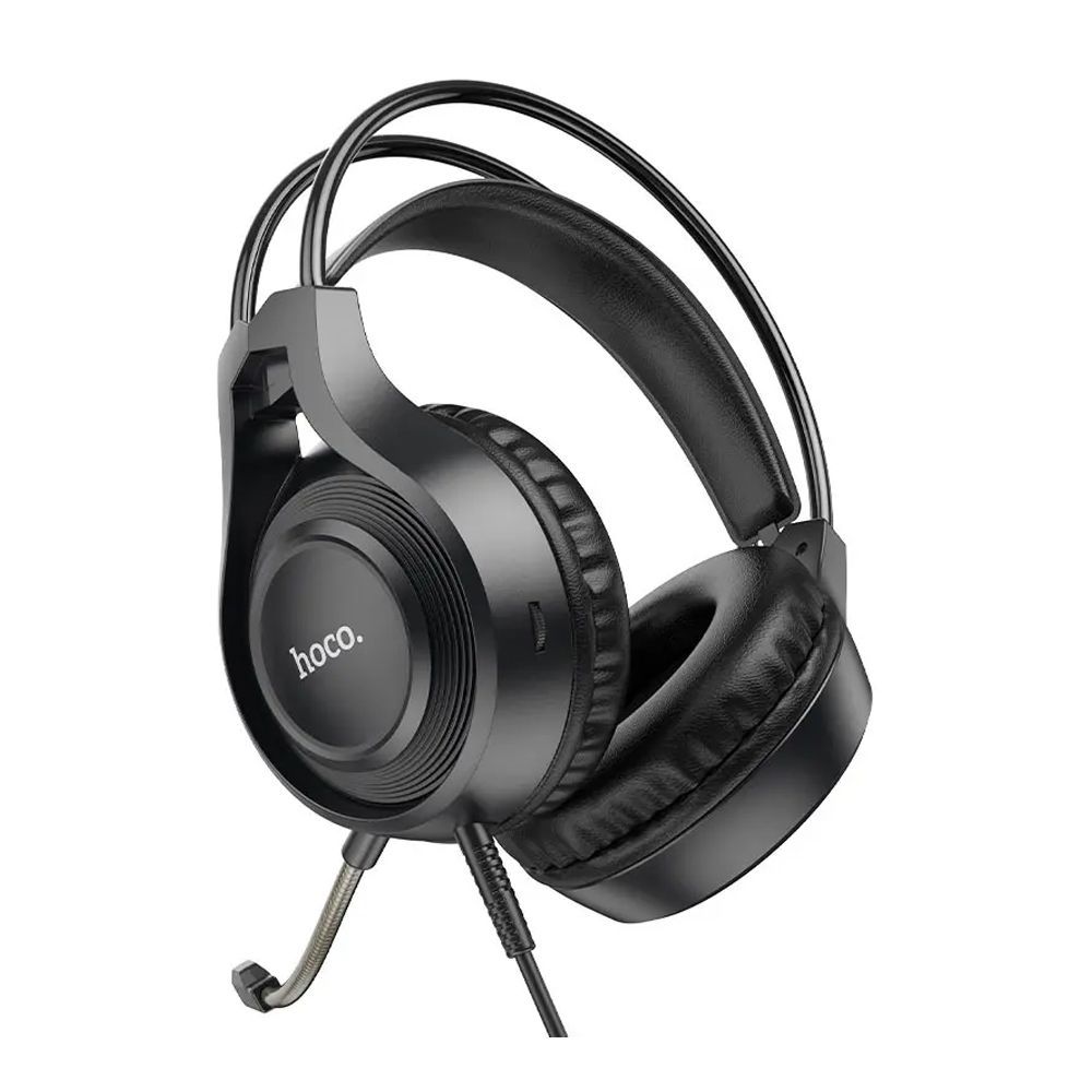 HOCO Tiger Gaming Headset With 1.8 Meter Cable, W106, Black - Image 2